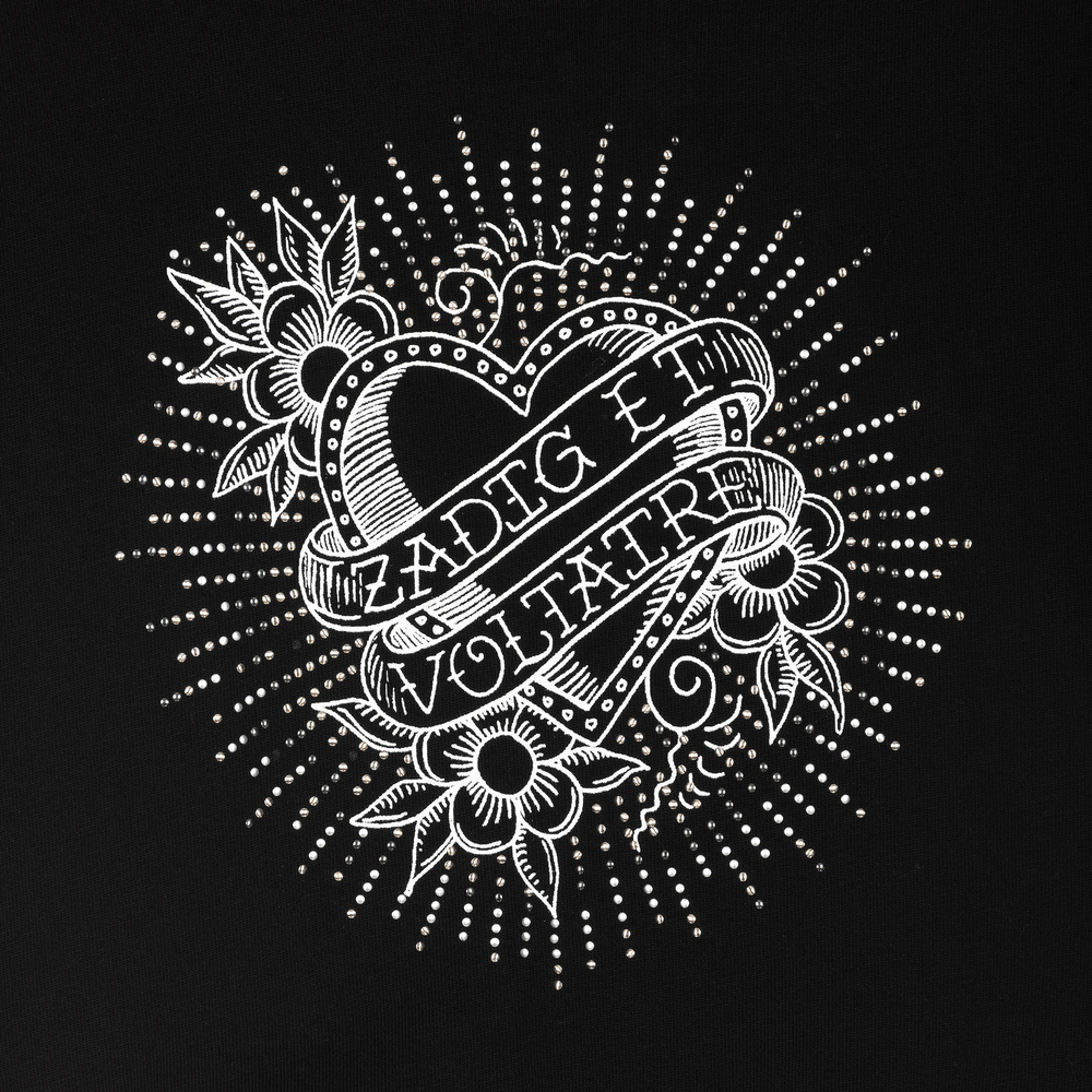 Zadig&Voltaire-Girls Black Cotton Playsuit | Childrensalon Outlet