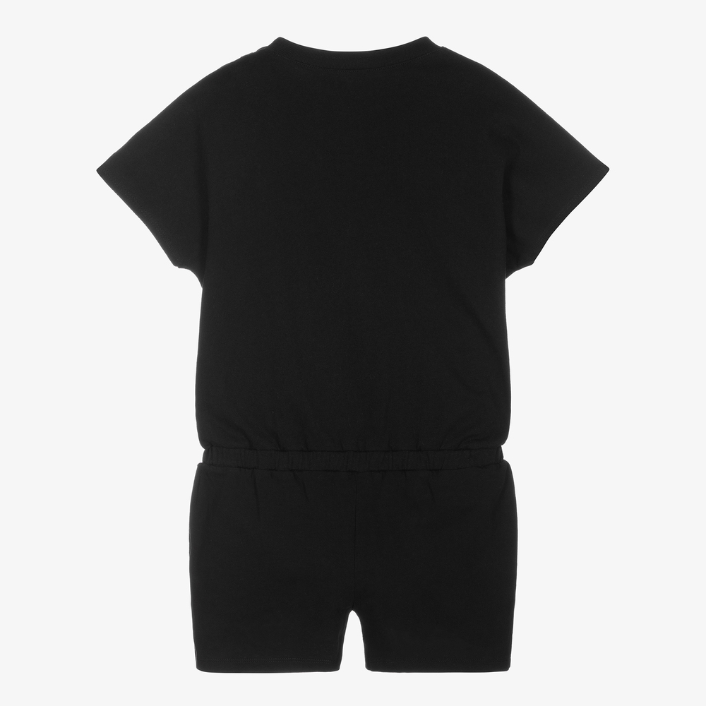 Zadig&Voltaire-Girls Black Cotton Playsuit | Childrensalon Outlet