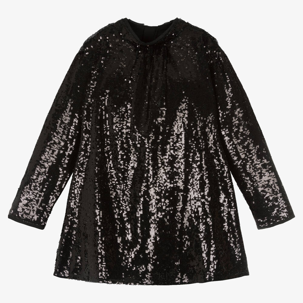 Zadig&Voltaire - فستان مزين بترتر لون أسود | Childrensalon
