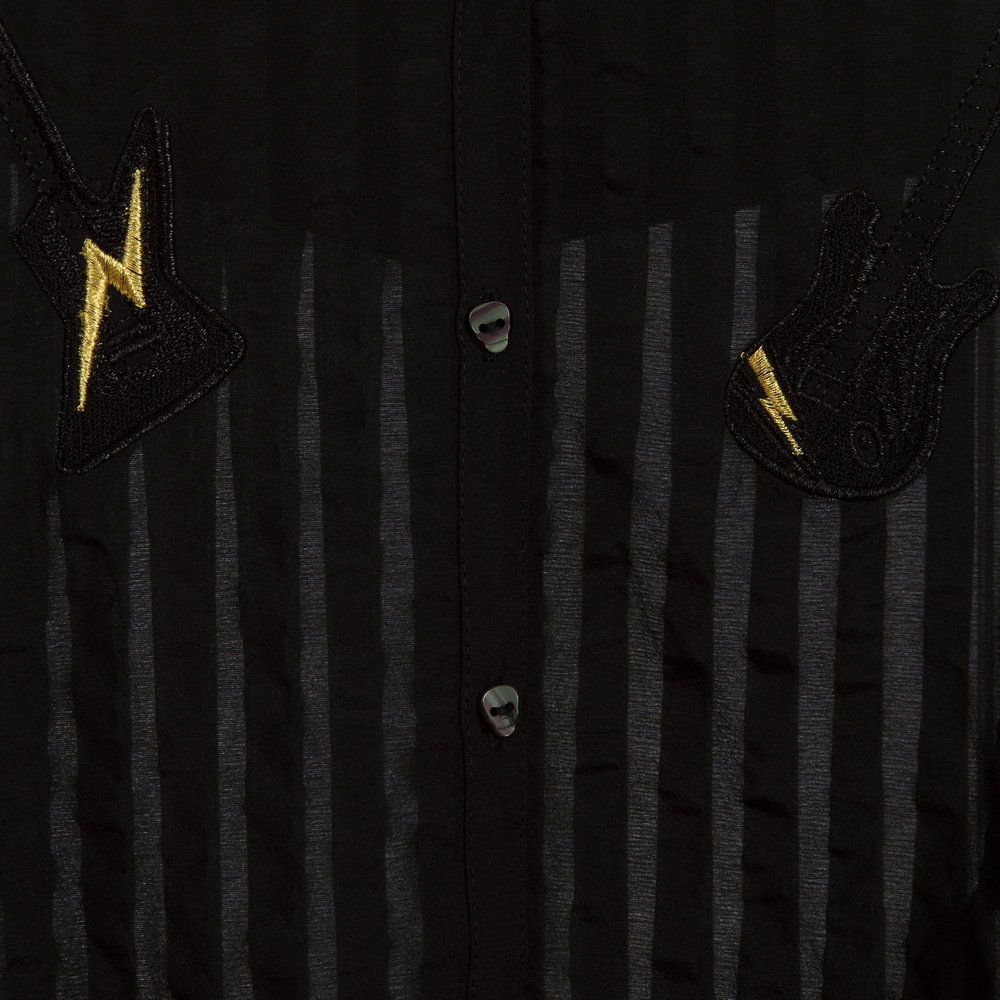 Zadig&Voltaire-Girls Black Silk Blouse  | Childrensalon Outlet