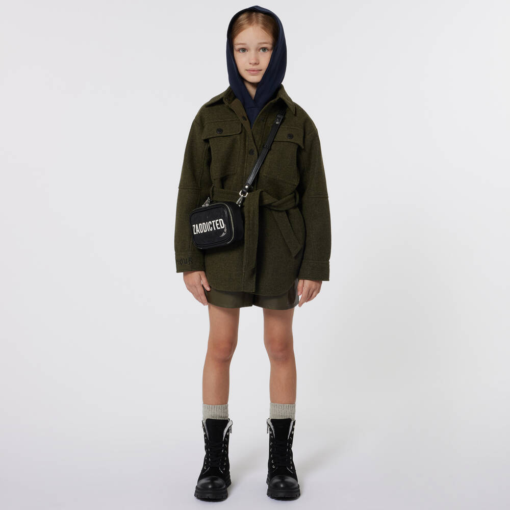 Zadig&Voltaire-Girls Black Star Faux Leather Handbag | Childrensalon Outlet