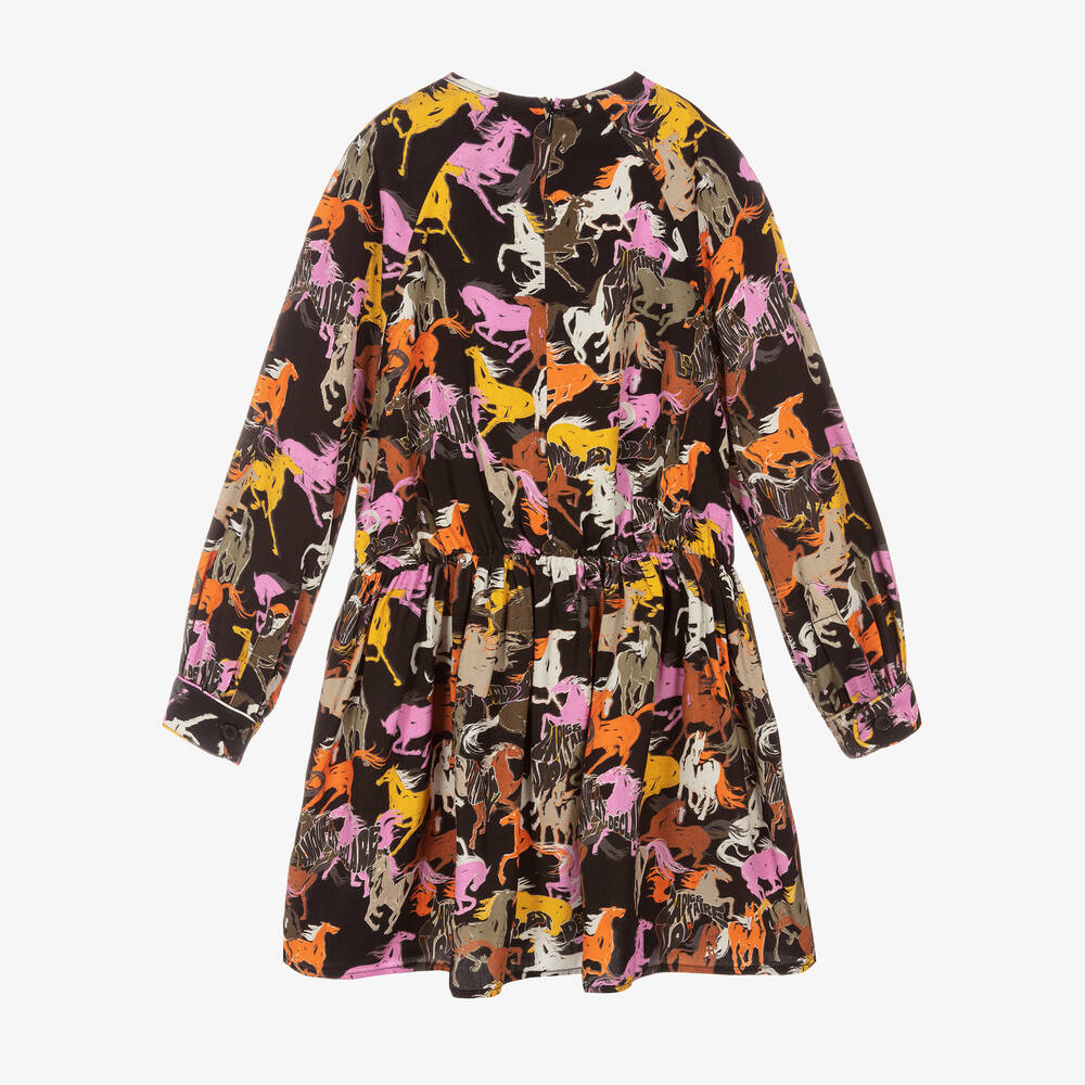 Zadig&Voltaire-Girls Black Viscose Dress | Childrensalon Outlet