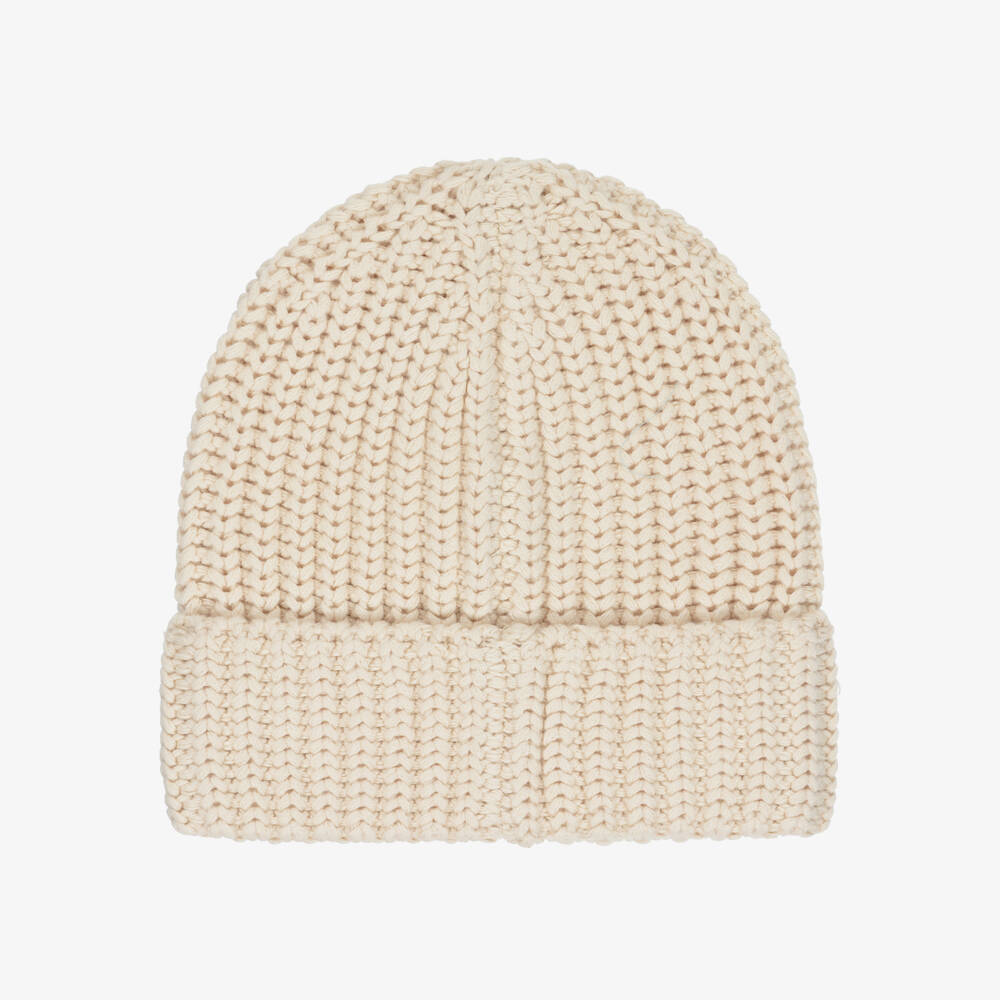 Zadig&Voltaire-Girls Creamy Cotton Emblem Beanie | Childrensalon Outlet