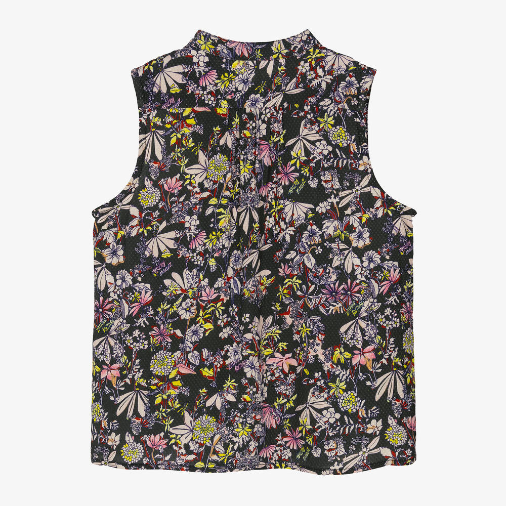 Zadig&Voltaire-Girls Floral Print Viscose Blouse | Childrensalon Outlet