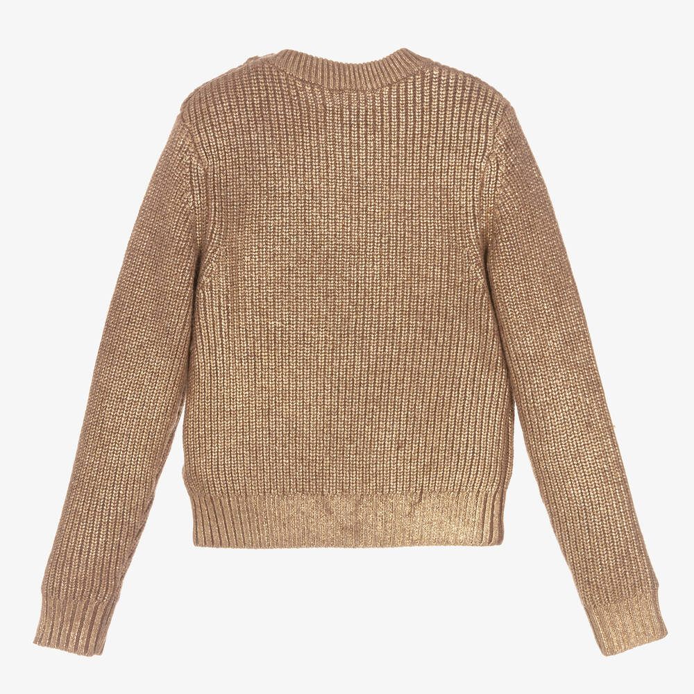 Girls gold sale sweater