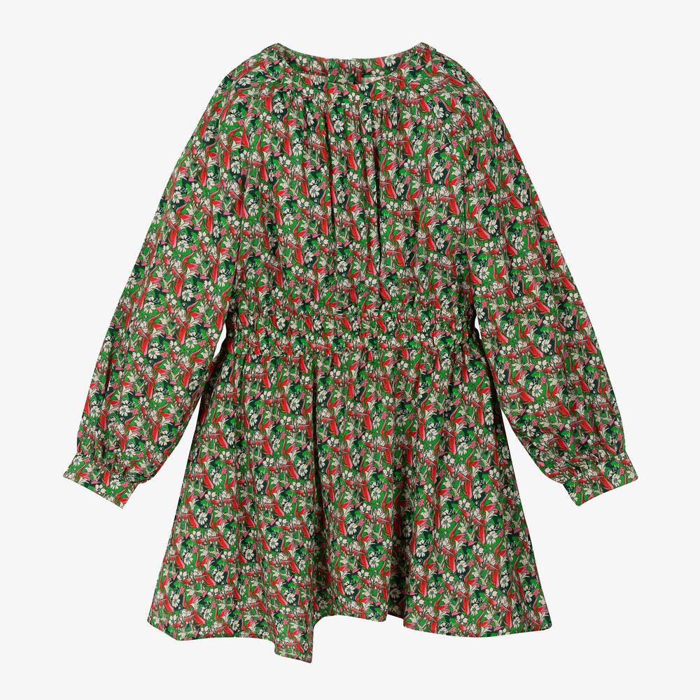 Zadig&Voltaire-Girls Green & Pink Floral Dress | Childrensalon Outlet
