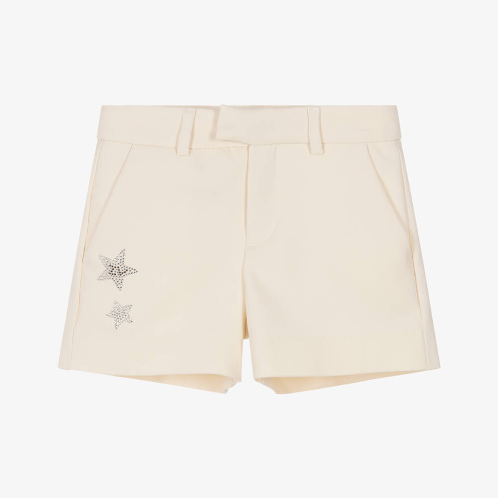 Zadig&Voltaire-شورت عاجي للبنات بتألق النجوم | Childrensalon Outlet