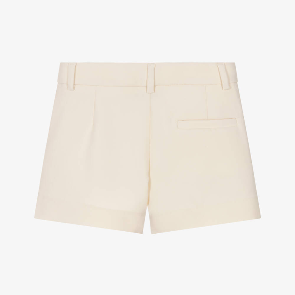 Zadig&Voltaire-Girls Ivory Shorts with Star Sparkle | Childrensalon Outlet