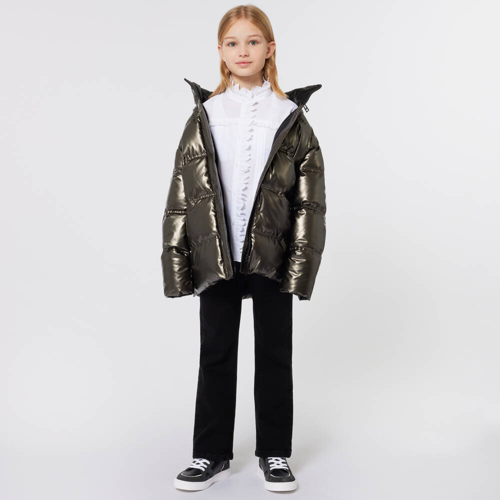 Zadig&Voltaire-Girls Lace Trim Ruffle Top | Childrensalon Outlet