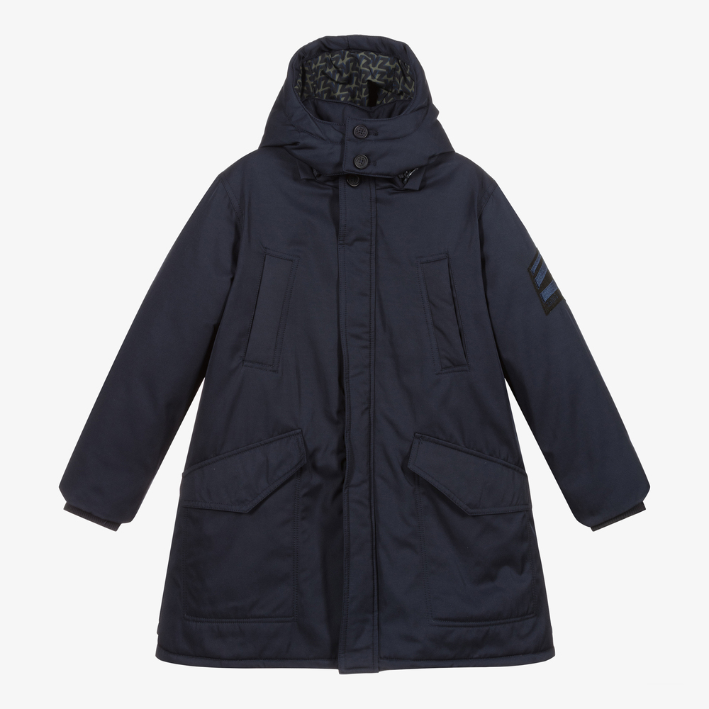 Manteau rembourr bleu marine Fille