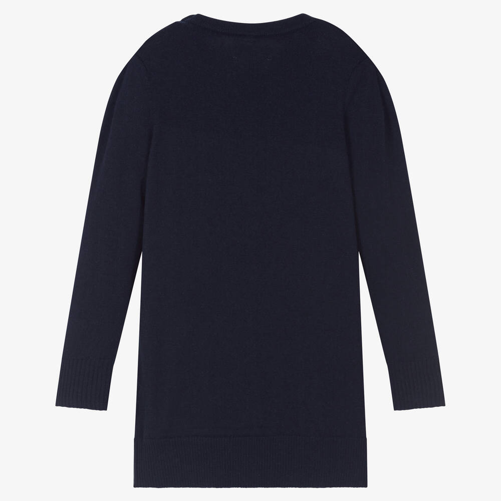 Zadig&Voltaire-Синее платье из шерсти и кашемира | Childrensalon Outlet