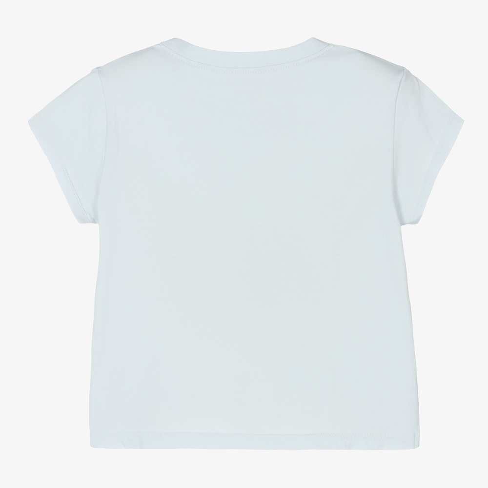 Zadig&Voltaire-Girls Pale Blue Guitar T-Shirt | Childrensalon Outlet