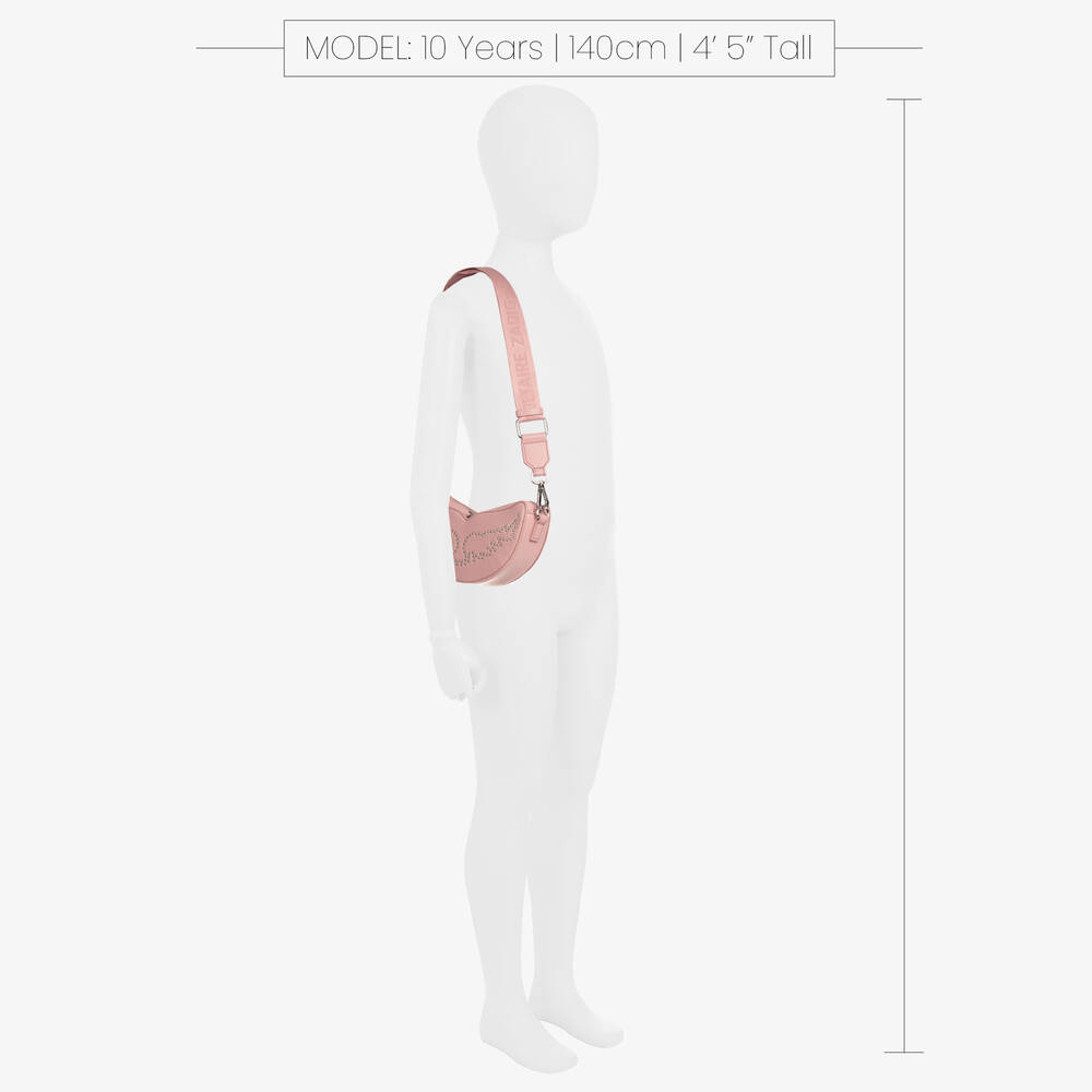 Zadig&Voltaire-Girls Pink Faux Leather Wings Bag (19cm) | Childrensalon Outlet