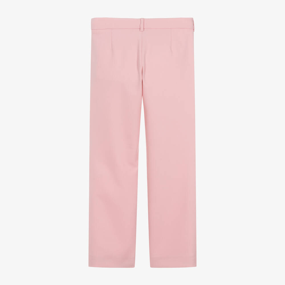 Zadig&Voltaire-Girls Pink Viscose Twill Trousers | Childrensalon Outlet