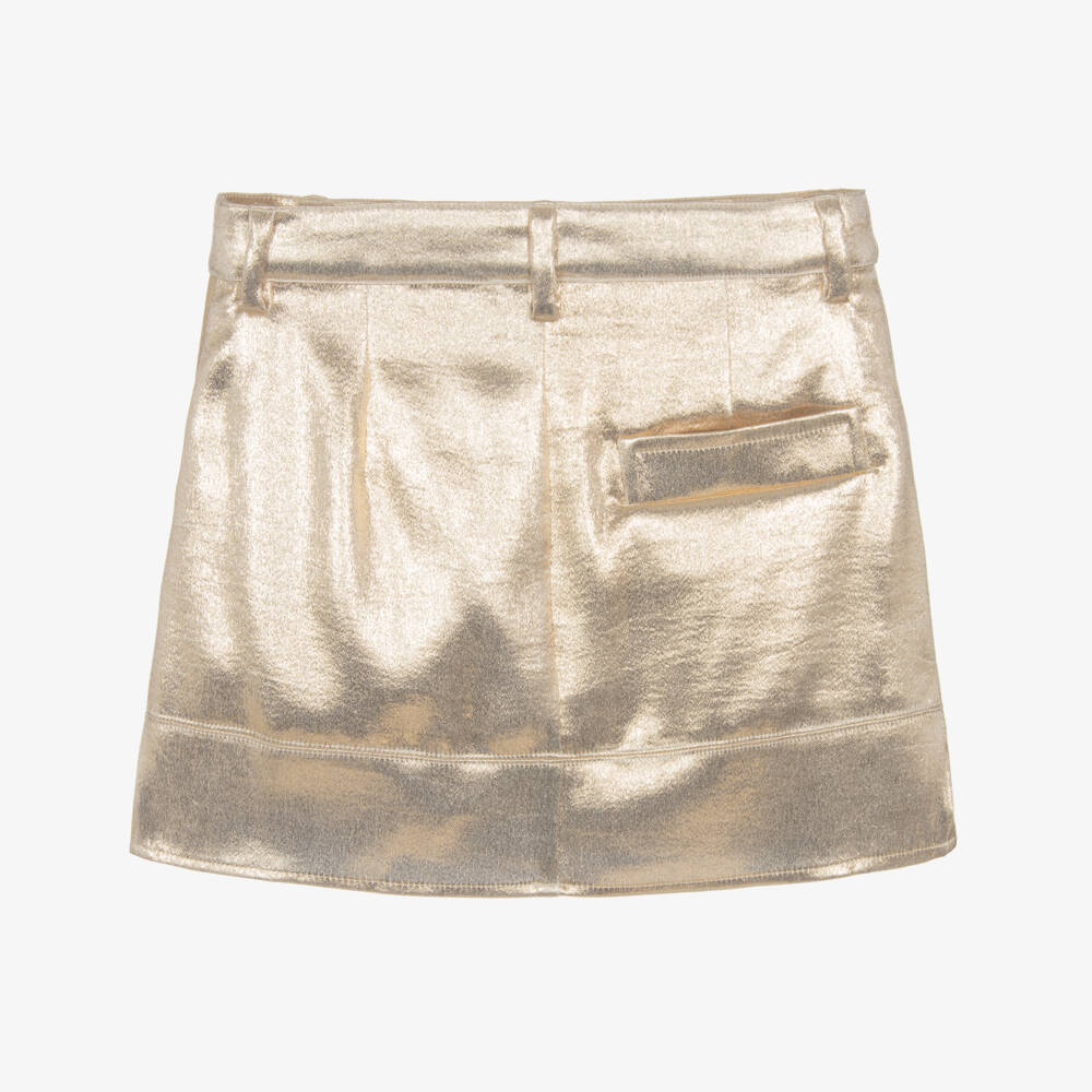 Zadig&Voltaire-Золотая блестящая юбка для девочек | Childrensalon Outlet