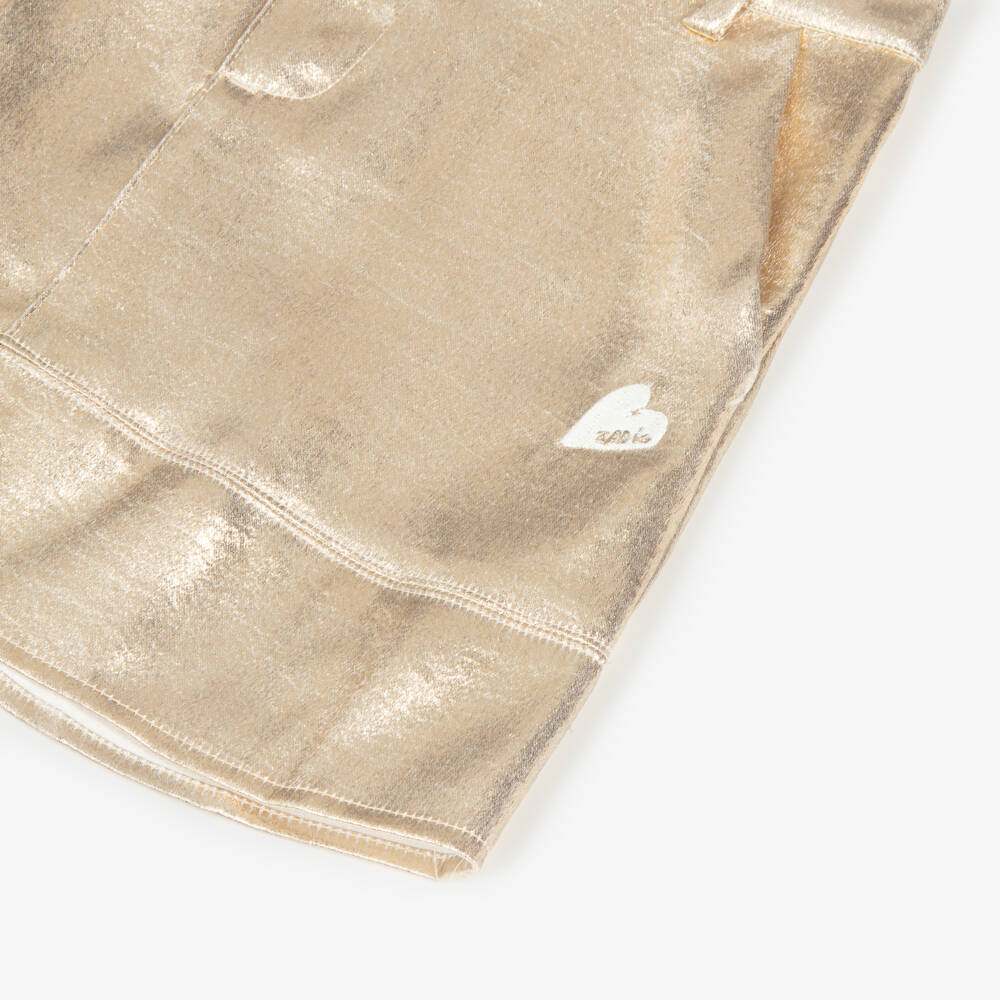 Zadig&Voltaire-Золотая блестящая юбка для девочек | Childrensalon Outlet