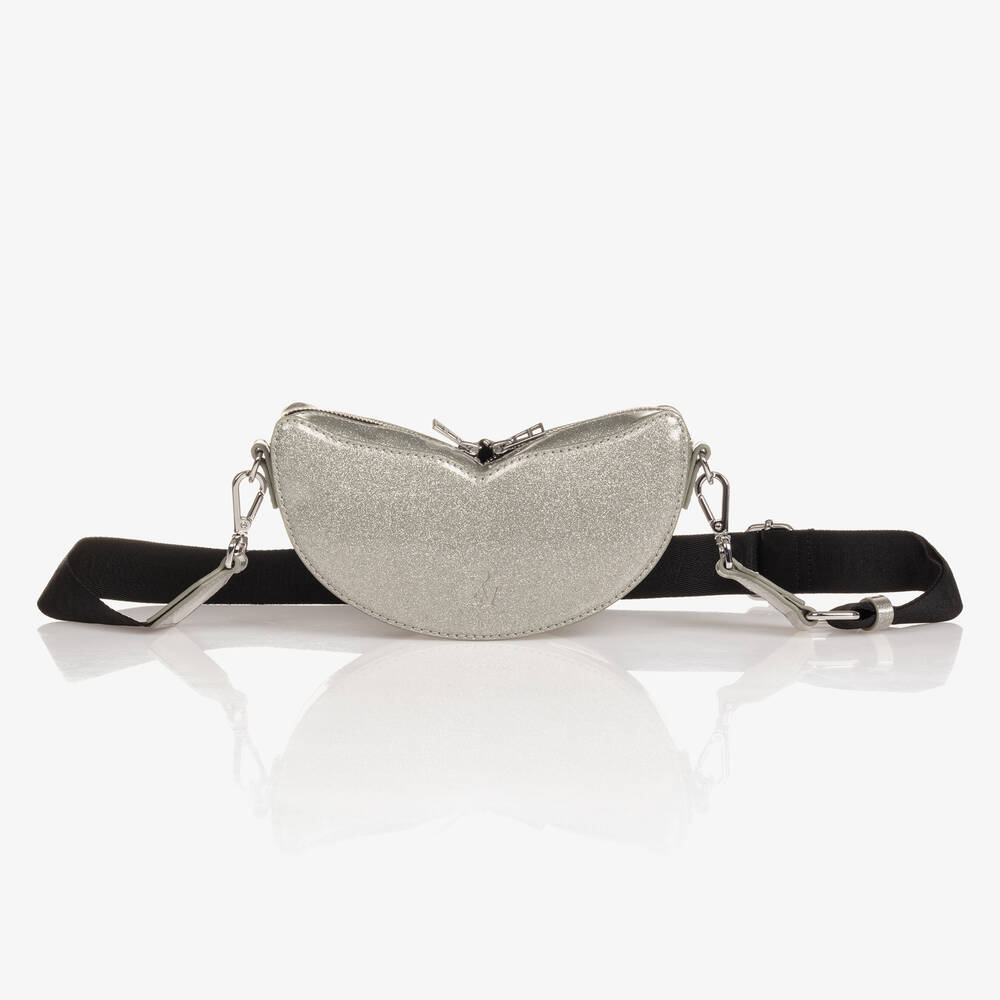 Zadig&Voltaire-Girls Silver Glitter Wings Bag (19cm) | Childrensalon Outlet
