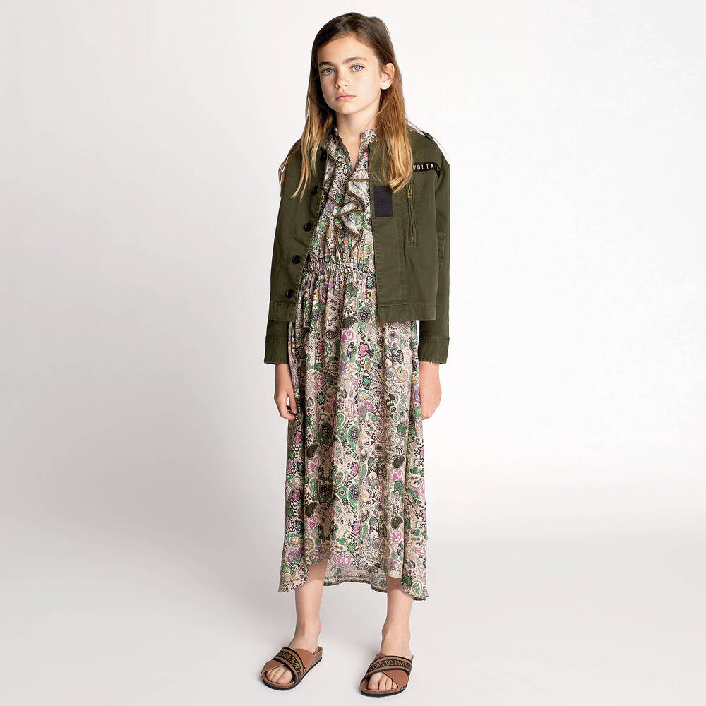 お気に入り Green Khaki - Zadig&Voltaire Cotton Childrensalon | Jacket ジャケット・アウター