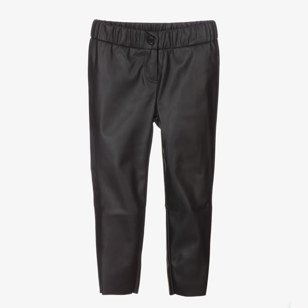 Zadig&Voltaire - Черные брюки из искусственной кожи  | Childrensalon