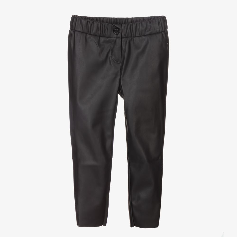 Zadig Voltaire Black Faux Leather Trousers Childrensalon Outlet
