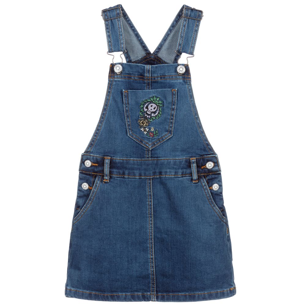 Blue Denim Dungaree Dress