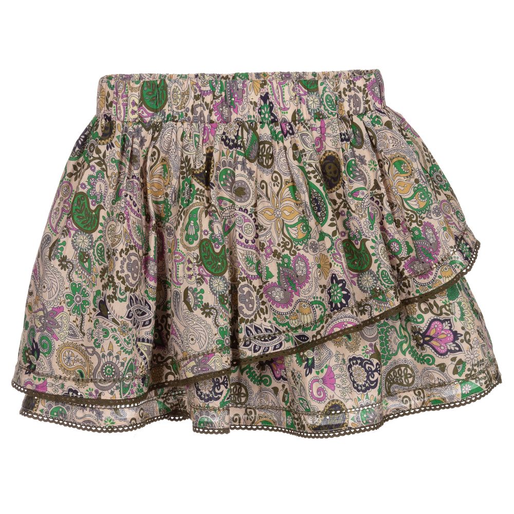 Girls Paisley Print Skirt