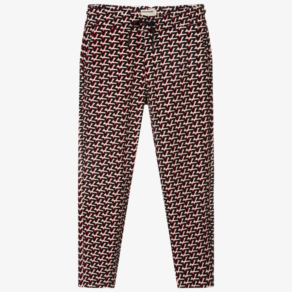 Zadig&Voltaire - Red & Black Logo Trousers | Childrensalon