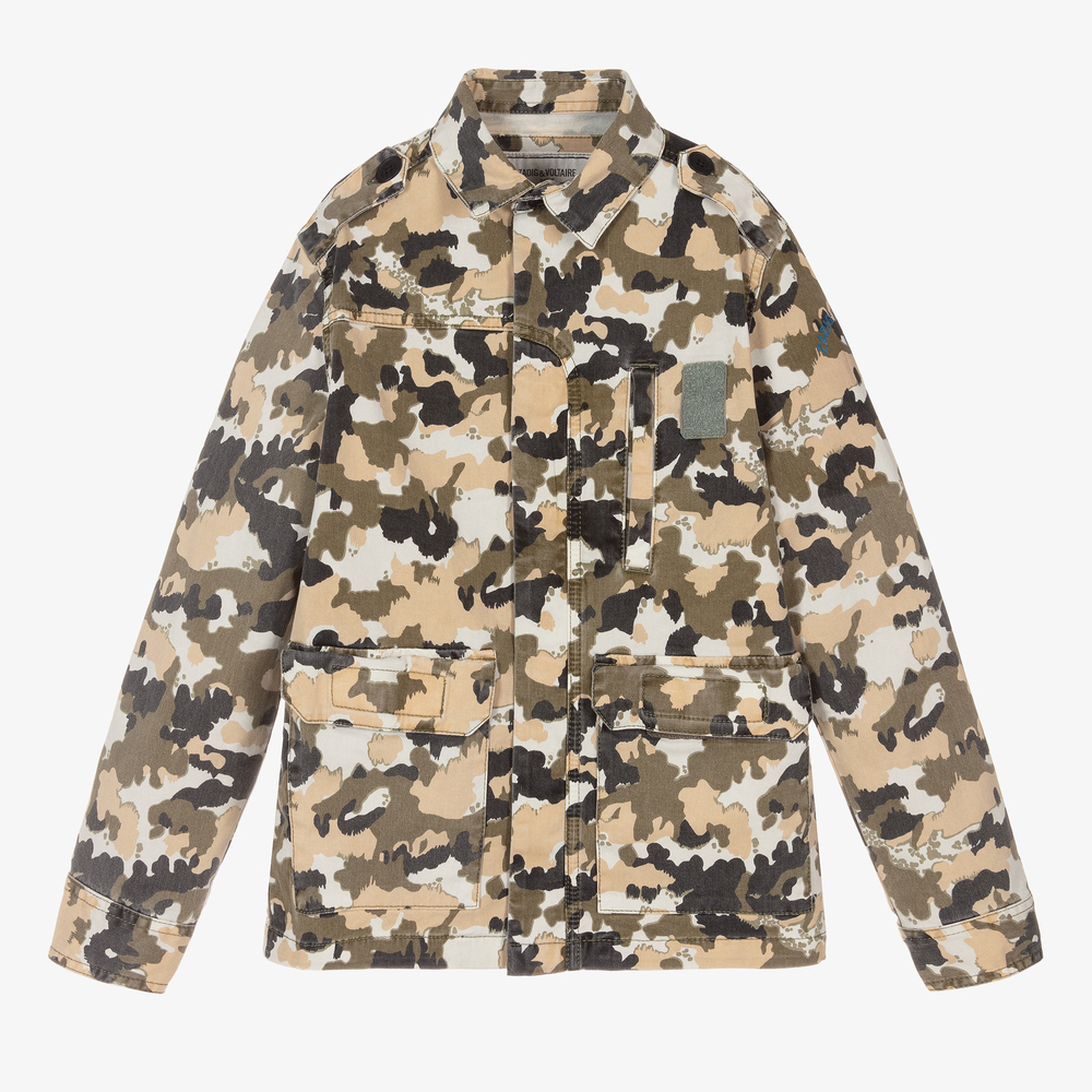 Zadig&Voltaire - Blouson camouflage Ado Garçon | Childrensalon