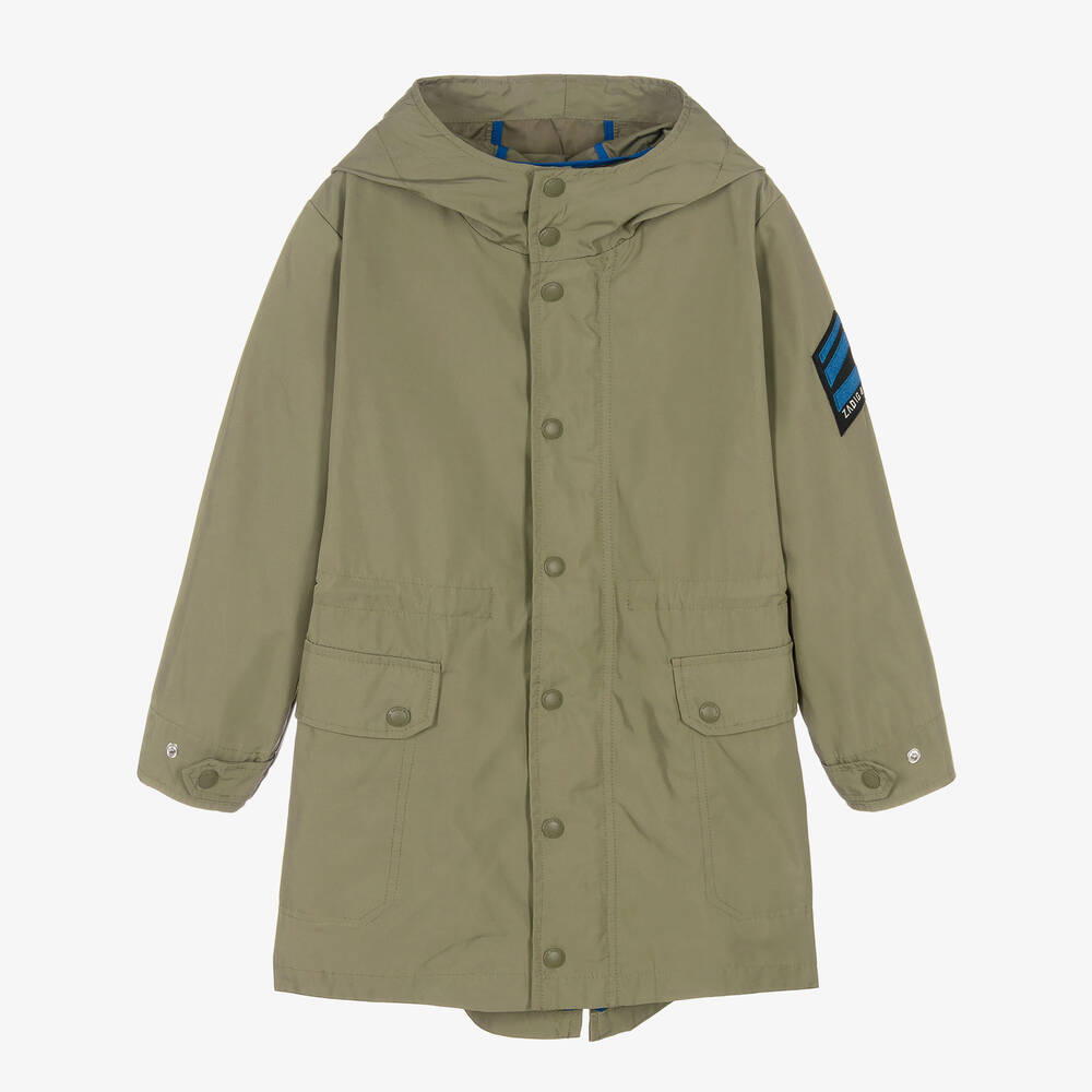 Zadig&Voltaire - Khakigrüner Teen Parka für Jungen | Childrensalon