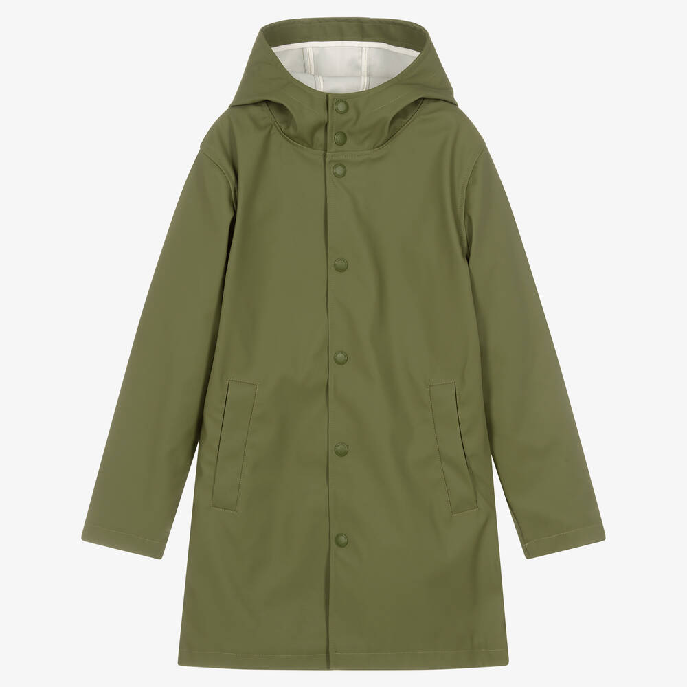 Zadig&Voltaire-Teen Boys Khaki Green Windbreaker Parka Coat | Childrensalon Outlet