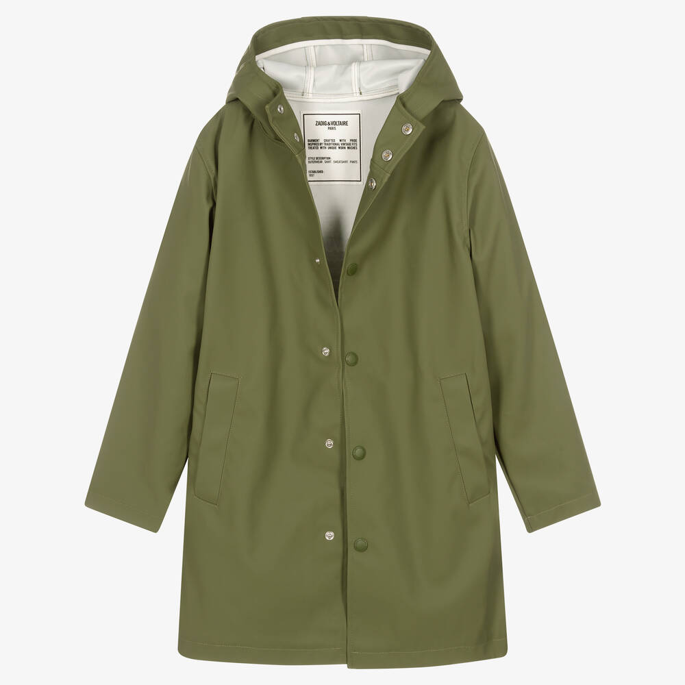 Boys khaki parka coat shop