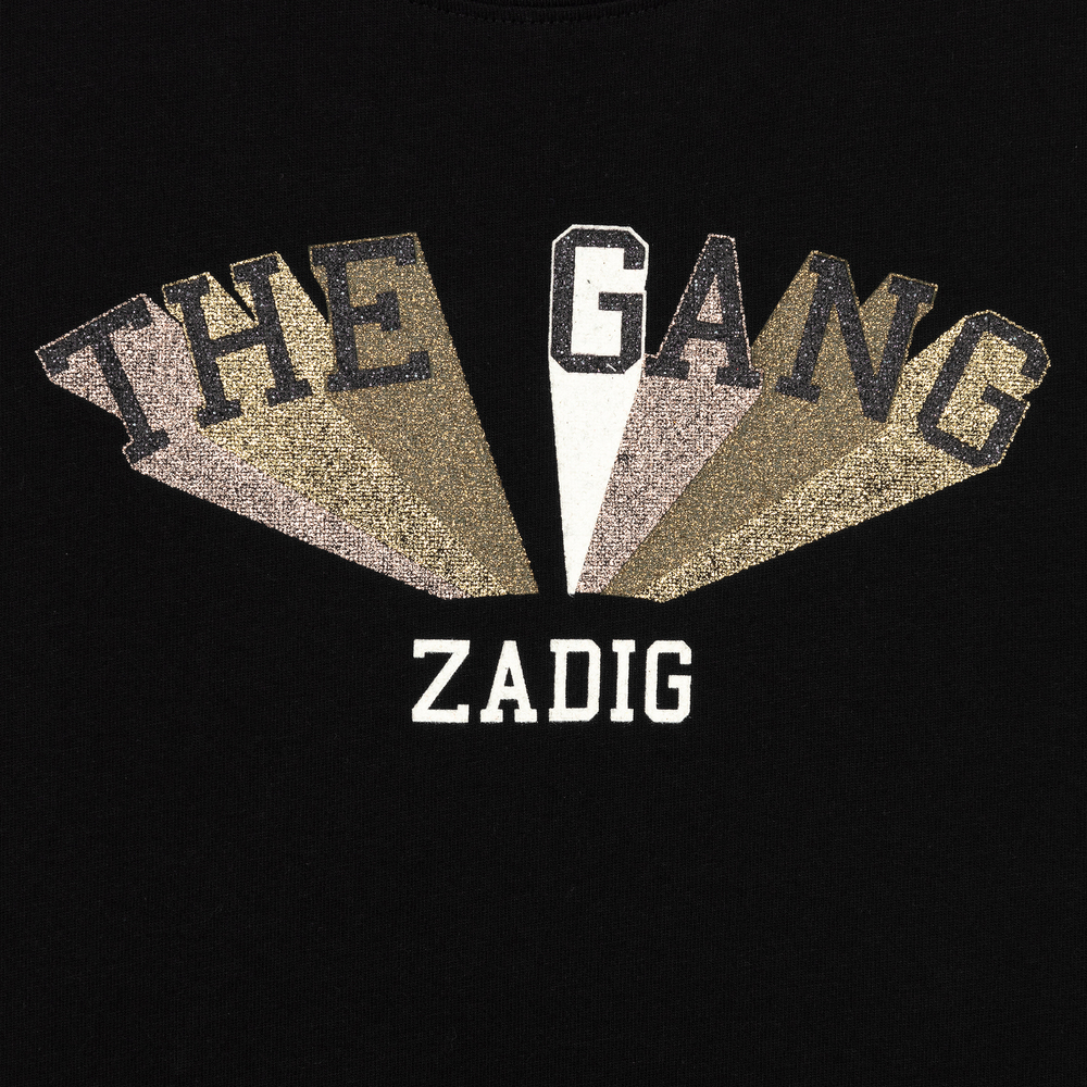 Zadig&Voltaire-Черное хлопковое платье для подростков | Childrensalon Outlet