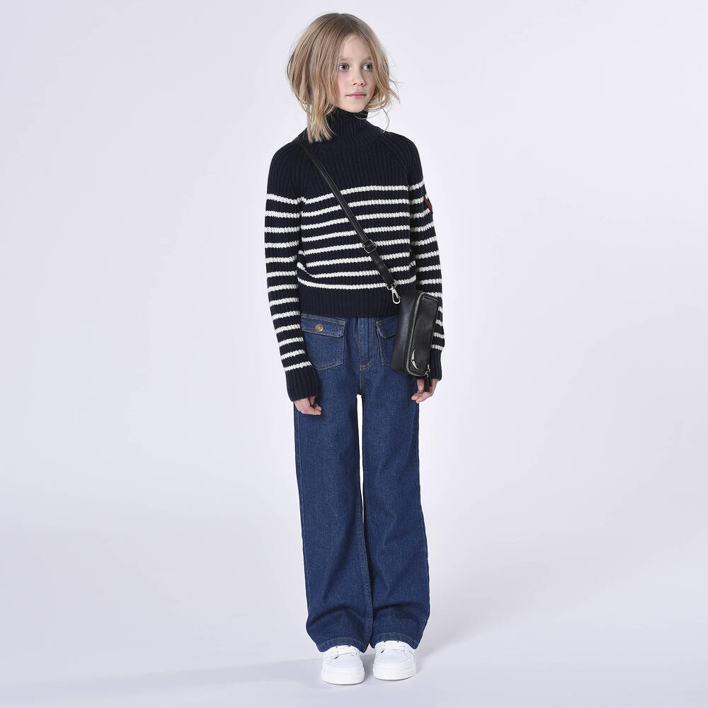 Zadig&Voltaire-Синие прямые джинсы для подростков | Childrensalon Outlet