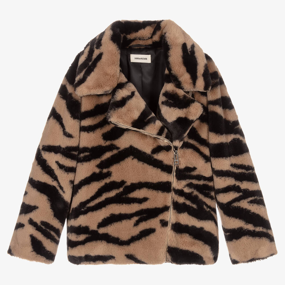 Zadig&Voltaire-Куртка из искусственного меха для девочек-подростков | Childrensalon Outlet