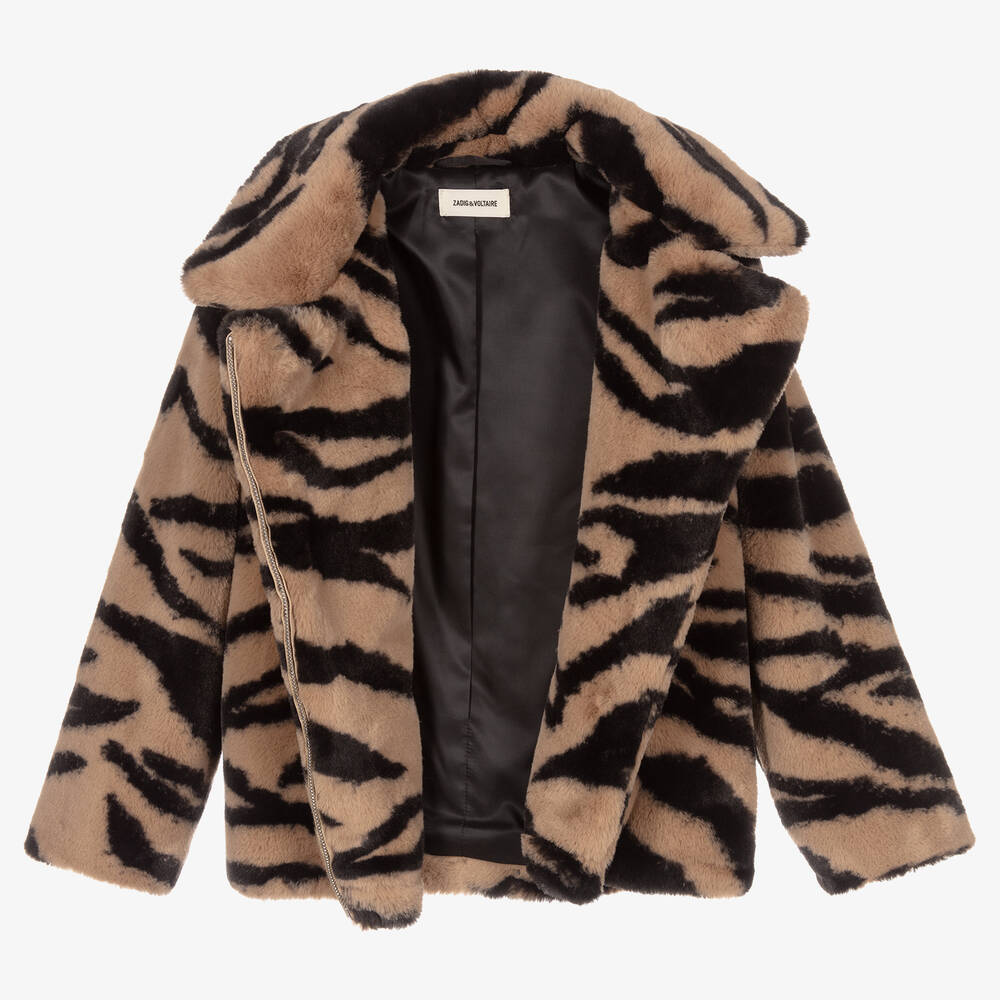 Zadig&Voltaire-Куртка из искусственного меха для девочек-подростков | Childrensalon Outlet
