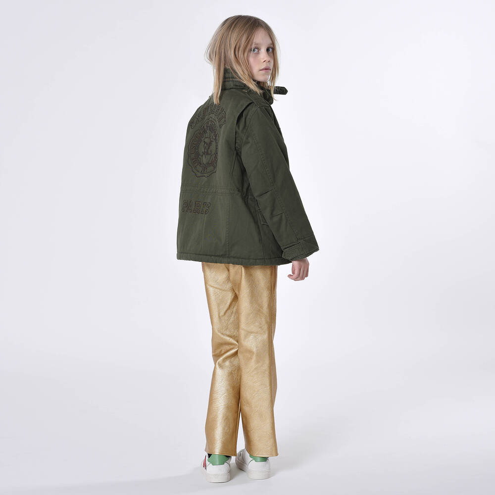 Zadig&Voltaire-Teen Girls Gold Faux Leather Trousers | Childrensalon Outlet