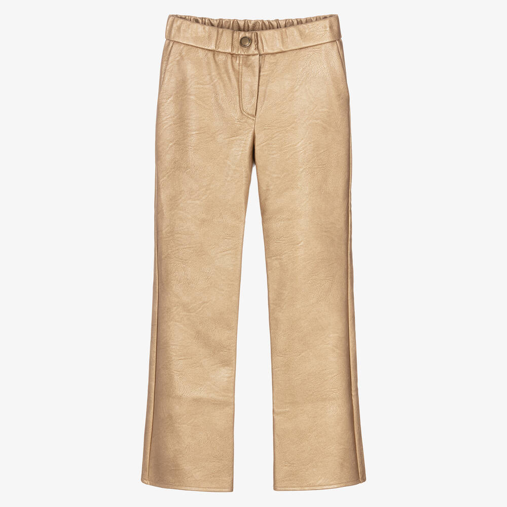 Zadig&Voltaire - Goldene Teen Kunstlederhose | Childrensalon