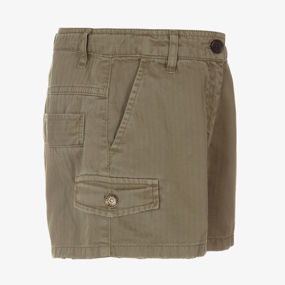 Zadig&Voltaire-Зеленые хлопковые шорты для девочек-подростков | Childrensalon Outlet