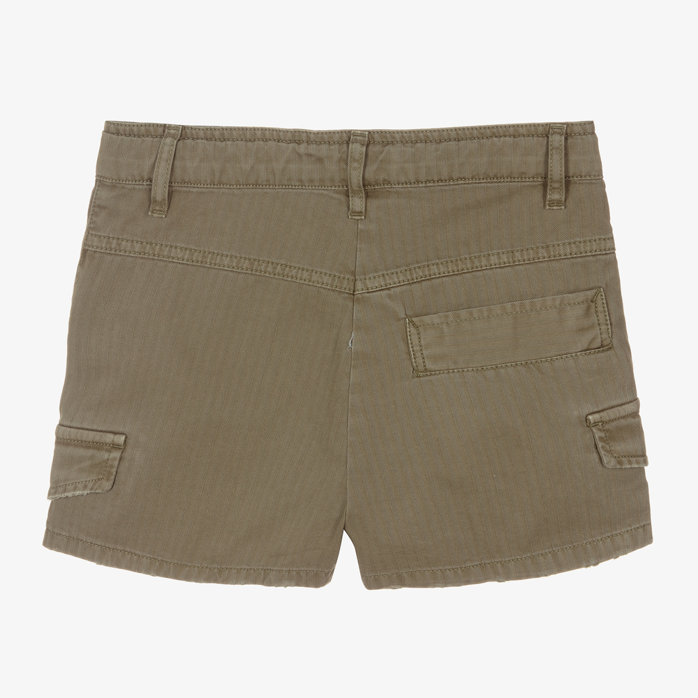 Zadig&Voltaire-Зеленые хлопковые шорты для девочек-подростков | Childrensalon Outlet