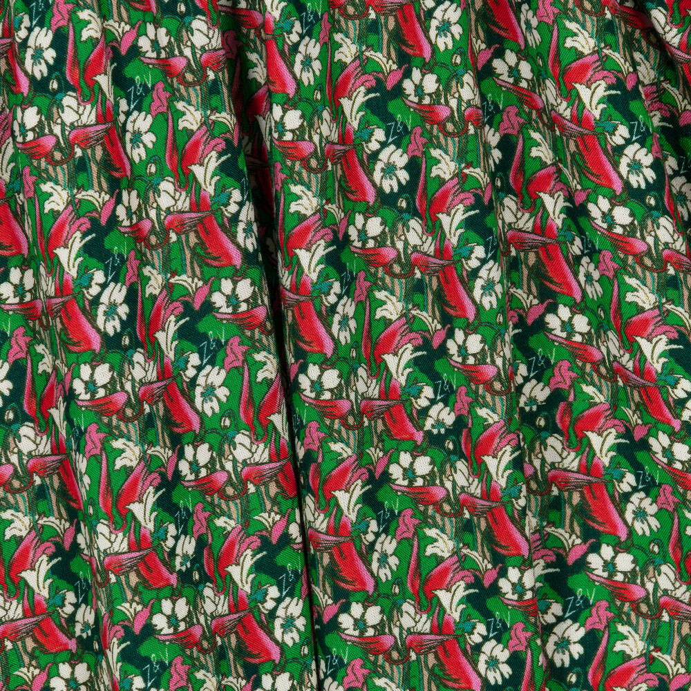 Zadig&Voltaire-Teen Girls Green & Pink Floral Dress | Childrensalon Outlet