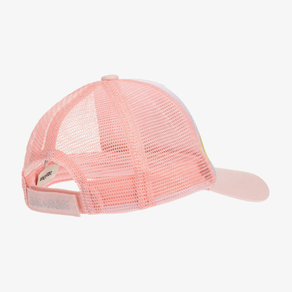 Zadig&Voltaire - Teen Girls Pink Cotton Logo Cap