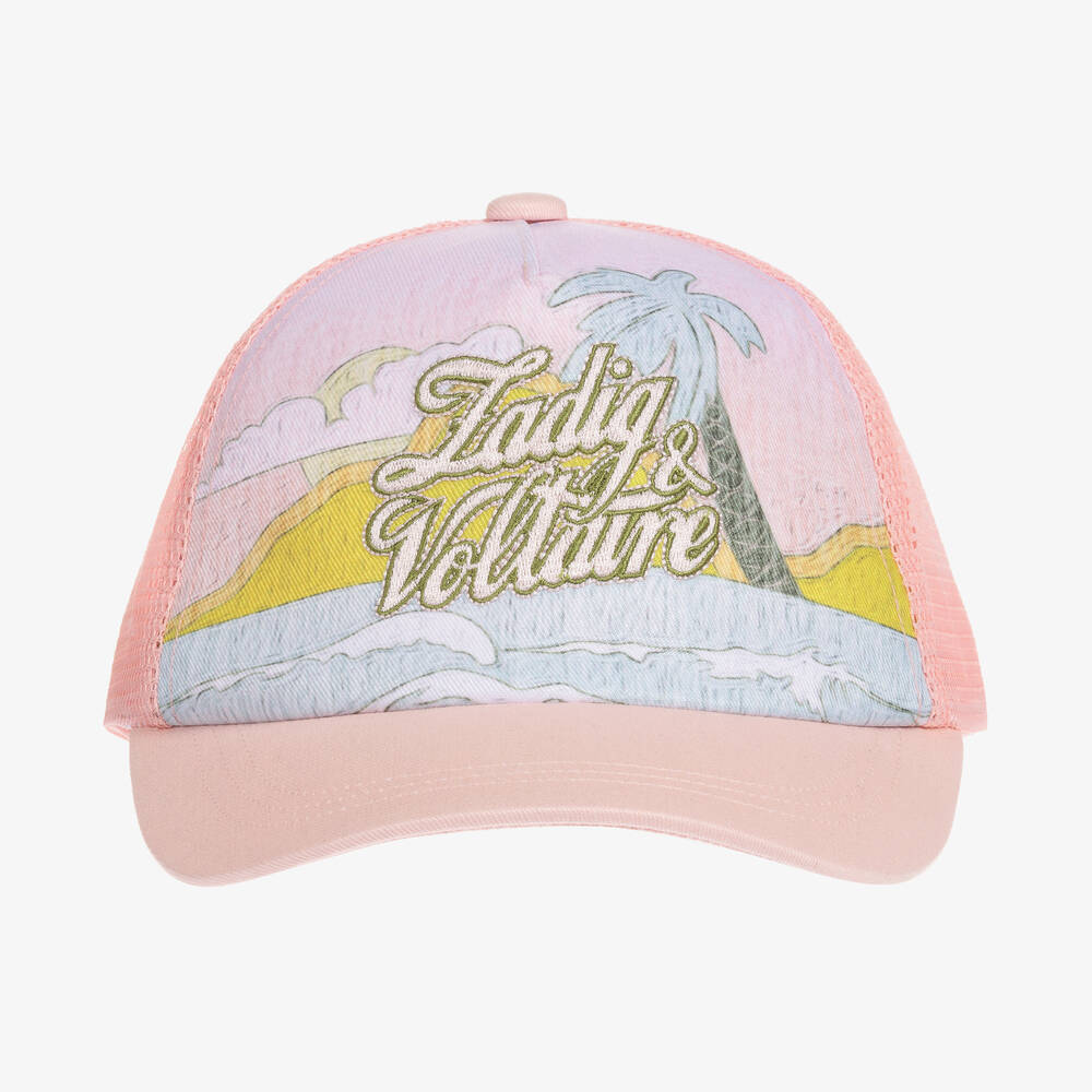 Zadig&Voltaire-Розовая хлопковая бейсболка | Childrensalon Outlet