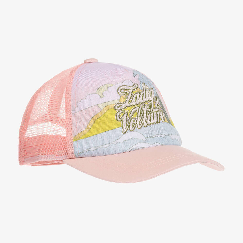 Zadig&Voltaire - Teen Girls Pink Cotton Logo Cap | Childrensalon