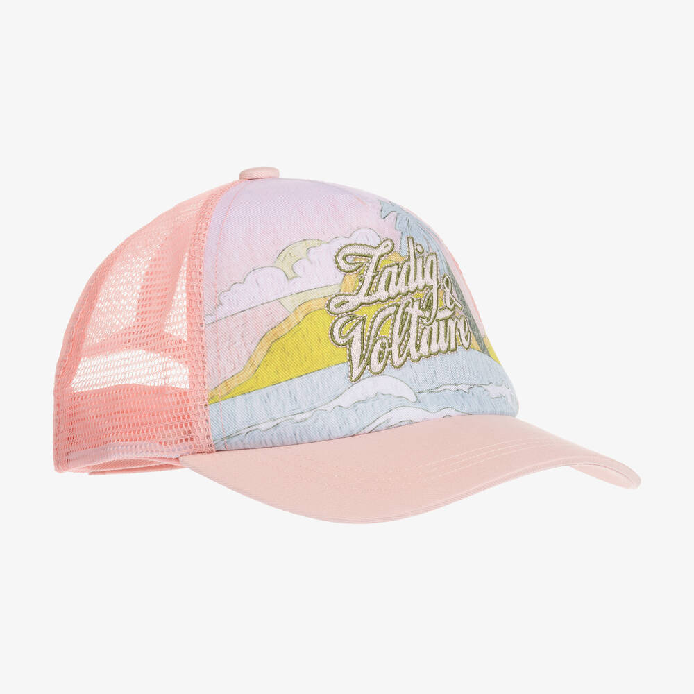Zadig&Voltaire-Teen Girls Pink Cotton Logo Cap | Childrensalon Outlet