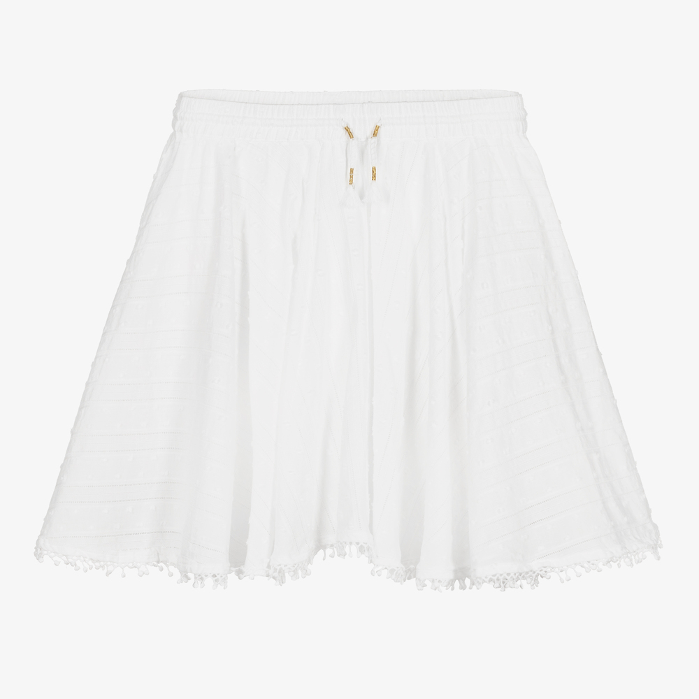 Zadig&Voltaire - Teen Girls White Cotton Skirt | Childrensalon