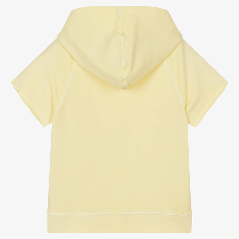 Zadig&Voltaire-توب هودي تينز بناتي قطن لون أصفر | Childrensalon Outlet