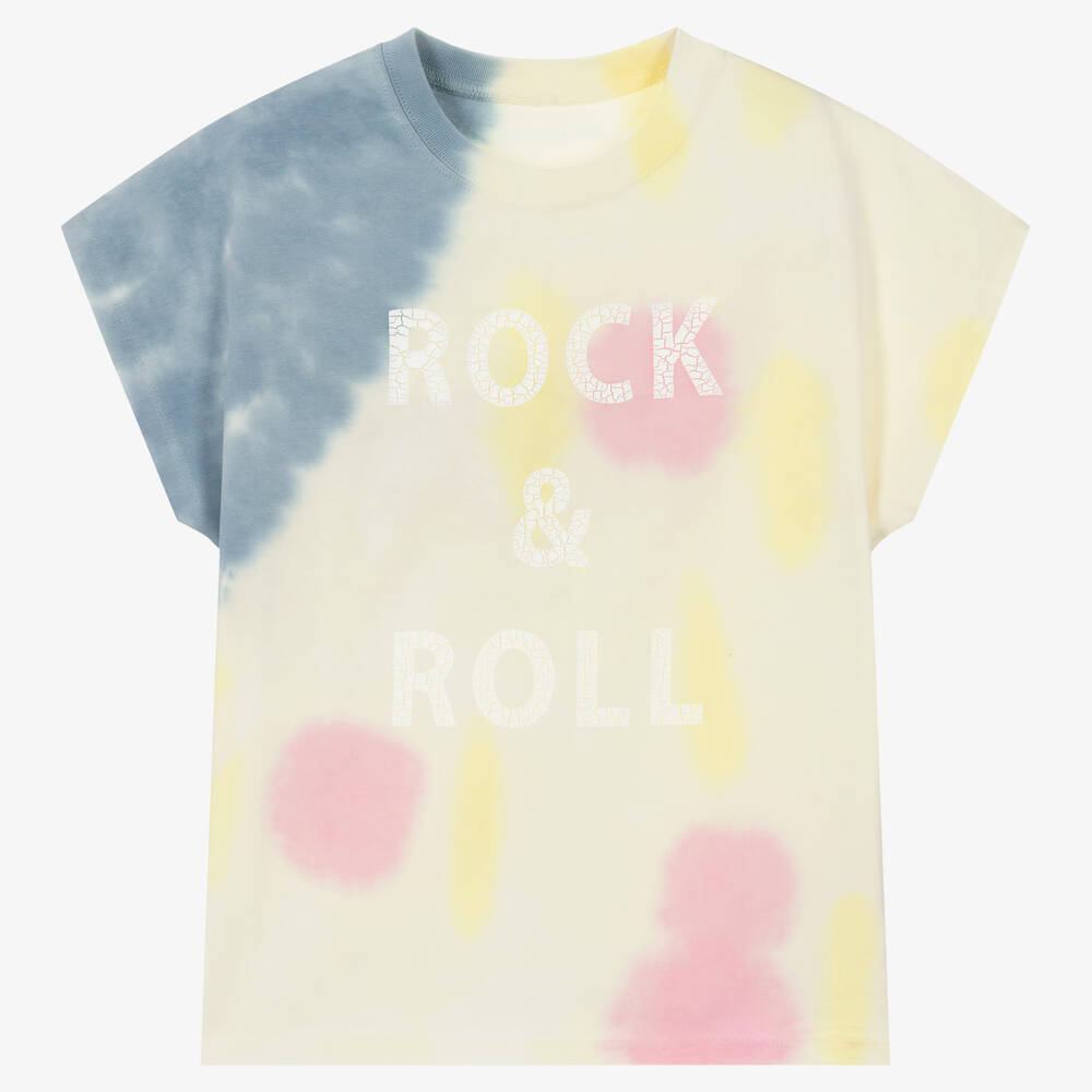 Zadig&Voltaire - Teen Girls Yellow Tie-Dye T-Shirt | Childrensalon