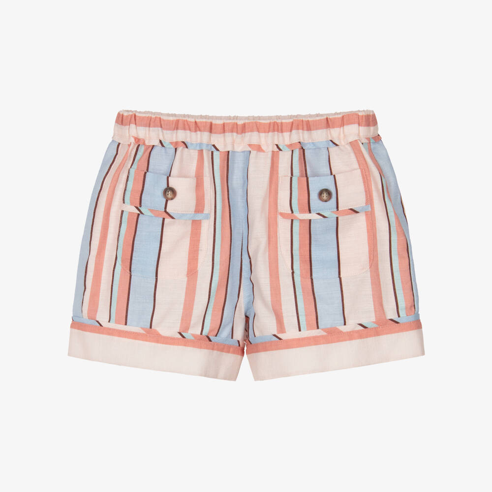 Zimmermann-Blue Multi Stripe Shorts | Childrensalon Outlet