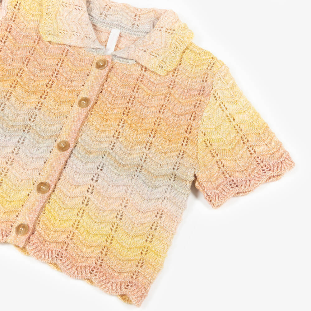Zimmermann-Girls Blush Fade Knit Top | Childrensalon Outlet
