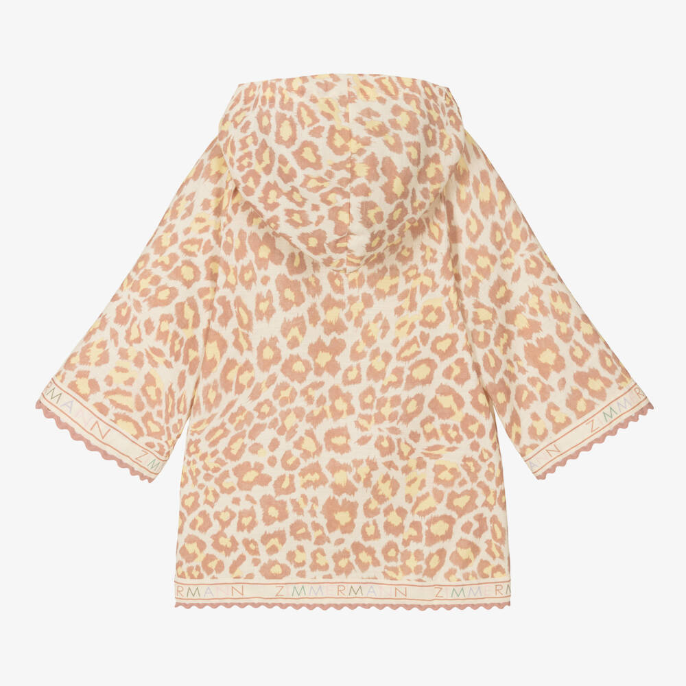 Zimmermann-Girls Cotton Leopard Beach Tunic | Childrensalon Outlet